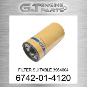 6742-01-4120 Komatsu Replacement Filter Suitable 3964604 Fits New Aftermarket 6742-01-4120 Komatsu Replacement Filter Suitable 3964604 Fits New Aftermarket