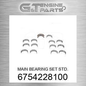 Komatsu Replacement 6754228100 6754-22-8100 Main Bearing Set Std. Fits New Aftermarket