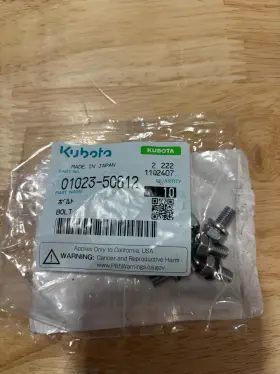 01023-50612 Kubota Bolts Package Of 10