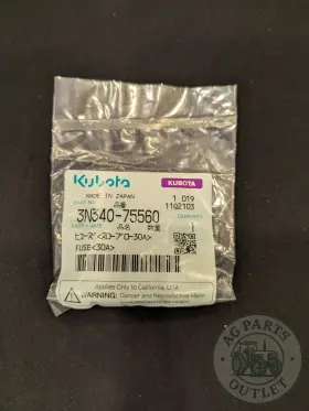 3n340-75560 Kubota Genuine Oem 30 Amp Fuse