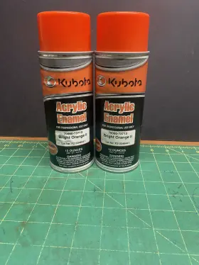70000-73713 Kubota Two Pack Genuine Oem Bright Orange Ii Touch Up Spray Paint 70000-73713 Kubota Two Pack Genuine Oem Bright Orange Ii Touch Up Spray Paint