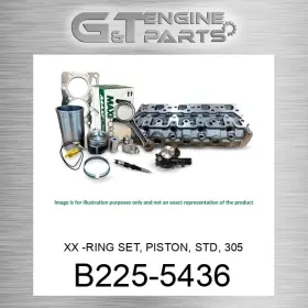 B225-5436 Maxiforce Replacement Xx -ring Set Piston Std 3054c/e Turbo New Aftermarket