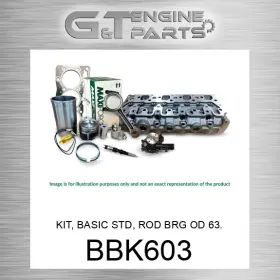 Bbk603 Maxiforce Replacement Kit Basic Std Rod Brg Od 63.5mm Turbo New Aftermarket