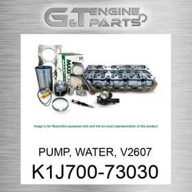 K1j700-73030 Maxiforce Replacement Pump Water V2607 New Aftermarket K1j700-73030 Maxiforce Replacement Pump Water V2607 New Aftermarket