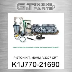 K1j770-21690 Maxiforce Replacement Piston Kit .50mm V3307 Crt New Aftermarket K1j770-21690 Maxiforce Replacement Piston Kit .50mm V3307 Crt New Aftermarket