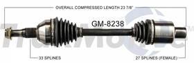 Trakmotive Gm-8238 - New Cv Axle Each