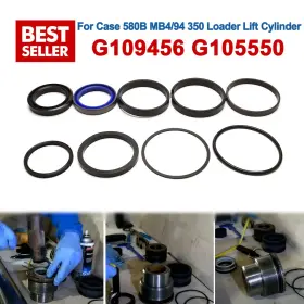 Wmqp-1228 Turpa Auto Hydraulic Seal Kit For Case 580b Mb4/94 350 Loader Lift Cylinder G109456 G105550