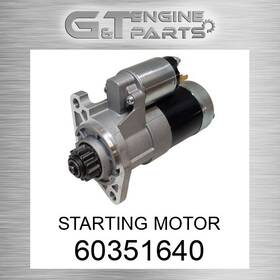 Varios Replacement 60351640 Starting Motor Fits New Aftermarket