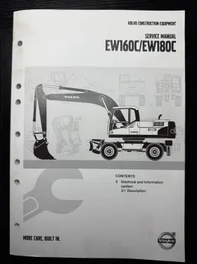 Ew160c Volvo Ew180c Ew160c/ew180c Service Manual Electrical And Information System Description Ew160c Volvo Ew180c Ew160c/ew180c Service Manual Electrical And Information System Description