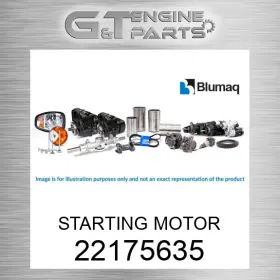 22175635 Volvo Replacement Starting Motor Fits New Aftermarket