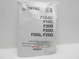 6ah-48501-02-00 Yamaha F15c / F20 Outboard Remote Control Attachment Kit - Oem