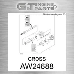AW24688 Cross Fits John Deere (surplus Open Box) New. Price: $182.27.