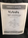 KUBOTA-BX2810-4 Point Hitch SHAPE-BX2811-DRIVE Sys. K-conn.-operator's Manual Used. Price: $13.99.