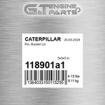 118901A1 Pin, Bucket Lin Fits Caterpillar (new Aftermarket). Price: $115.92.