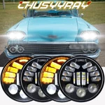 Dot 5.75" 5-3/4" Round Led Headlights W/bulb For Datsun 620 Pickup 1972-1974 New. Price: $89.99.