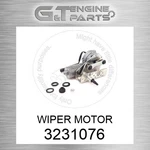 323-1076 Wiper Motor Fits Caterpillar (new Aftermarket). Price: $870.98.