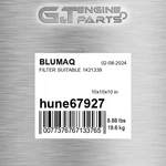 HUNE67927 Filter Suitable 1421339 Fits Blumaq (new Aftermarket). Price: $81.36.