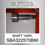 SBA322570890 Shaft 14SPL Fits Case New Holland (surplus Open Box). Price: $2192.31.