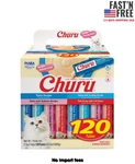 Inaba Churu Cat Treats, Lickable, Squeezable Creamy Pur 0.5 Oz 120 Tubes New. Price: $42.88.