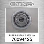 76094125 Filter Suitable 1238189 Fits Case (new Aftermarket). Price: $73.09.