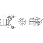 Automatic Transmission Yoke Dana Spicer 6.3-4-381-1 New. Price: $458.44.