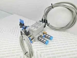 Festo Vuvg Manifold 572230 W/ (1) E502 & (2) E602 Solenoid Valves Used. Price: $159.99.
