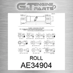 AE34904 Roll Fits John Deere (surplus Open Box) New. Price: $1092.94.