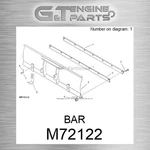 M72122 Bar Fits John Deere (surplus Open Box) New. Price: $101.29.