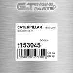 T153045 Sprocket 450-H Fits Caterpillar (new Aftermarket). Price: $378.12.