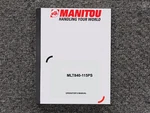 Manitou MLT840-115PS Telehandler Owner Operator Maintanance Manual Very. Price: $99.16.