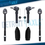 Front Inner Outer Tie Rod Ends W/ Boots For Chevy Malibu Pontiac G6 Saturn Aura New. Price: $45.08.
