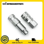 New Female Flat Face Coupler Kit 7246777 7246790 Compatible With Bobcat. Price: $37.99.