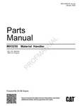 Caterpillar MH3250 Material Handler Parts Catalog Manual Brand. Price: $139.00.