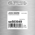 SE503049 Compressor Rema Fits John Deere (surplus Open Box) New. Price: $798.51.
