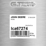 LCA67274 Nose Fits John Deere (surplus Open Box) New. Price: $360.83.