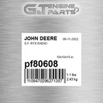 PF80608 S.f. Rtx Radio Fits John Deere (surplus Open Box) New. Price: $1438.56.