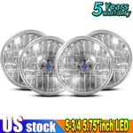 4PCS 5-3/4 5.75"INCH Led Headlights Hi-lo Drl For 1977-1981 Lincoln Mark V New. Price: $87.99.