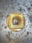 Used John Deere KK3745B Disc Harrow 1/4" Sq Gang Bolt End Washer. Price: $24.99.