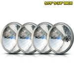 5.75 Inch 5-3/4" Round Headlights Diamond Cut Clear Glass Lens Headlamps New. Price: $125.99.