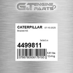 4499811 Bracket As Fits Caterpillar (new Aftermarket). Price: $308.57.