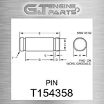 T154358 Pin Fits John Deere (surplus Open Box) New. Price: $189.97.