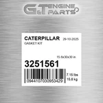 3251561 Gasket Kit Fits Caterpillar (new Aftermarket). Price: $143.68.