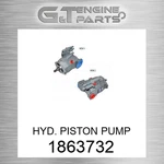 186-3732 Hyd. Piston Pump Fits Caterpillar (new Aftermarket). Price: $2807.22.