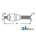 Ball Joint 9968018 Fits Ford 4610N 555E 5640 575E New. Price: $169.99.