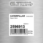 2596913 Ripper Valve Fits Caterpillar (rebuilt) Remanufactured. Price: $2181.50.