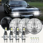 4PCS 5.75" 5-3/4" Led Headlights Hi/lo Beam For Chevy Chevelle Impala Gmc New. Price: $99.99.