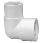 Manufacturer Varies Pvc Street Elbow, 90 Degrees, Spigot X Fnpt, 1/2 In Pipe New. Price: $8.42.