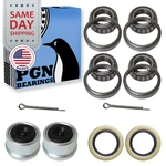 L44649/10, 1-1/16" Axles Trailer Wheel Hub Bearings Kit Seal + Pin Dust Cover New. Price: $25.95.