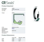 Cr 12456 Rotary Shaft Seal 1.250" X 2.000" New. Price: $10.55.