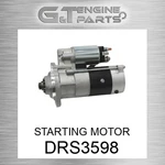 DRS3598 Starting Motor Fits Varios (new Aftermarket). Price: $670.75.